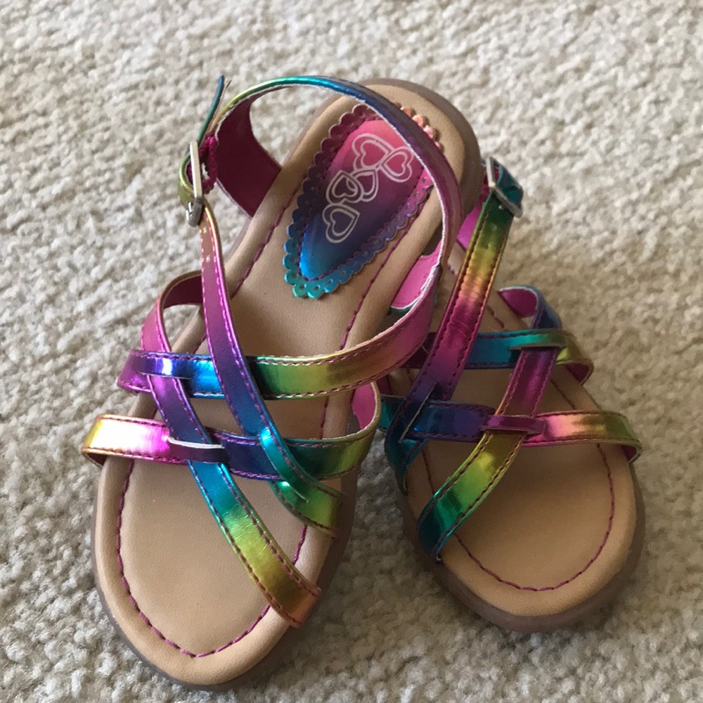 Multi colored sandals